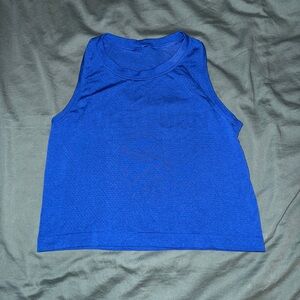 lululemon athletica Vibrant Blue Crop Top